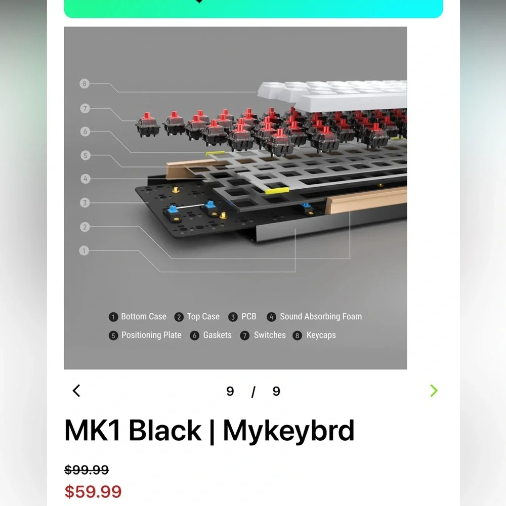 BRAND NEW MK1 Black | Mykeyboard